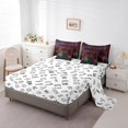 thumbnail image 3 of Erosebridal Video Game Bedding Sets Twin Size,Geometric Hexagon Comforter Sets with Sheets,Gradient Decor,Reversible,7pcs, 3 of 5