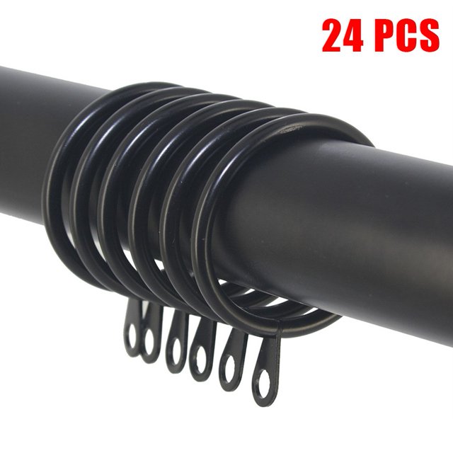 Metal Curtain Rings Hanging Hooks for Curtains Rods Pole Voile Heavy duty Rings