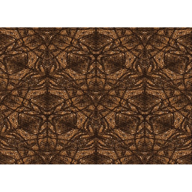 Ahgly Company Tapis Rectangulaire Lavable en Machine Intérieur Transitionnel Noir Brun, 2 Pieds x 5 Pieds
