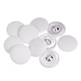 thumbnail image 1 of Unique Bargains 10pcs 48L Fabric Cloth Covered Button 30mm Round Metal Shank Sewing Buttons for Suits Dress Blouses, White, 1 of 5