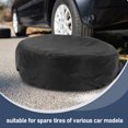 thumbnail image 3 of Raindrops Universal Black Tire Protective Cover for Car Spare Tires with Windproof Hook Waterproof Sun Protection, 3 of 8