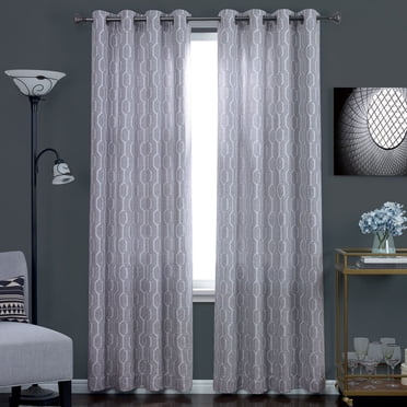 Hometrends Ivan 84" Grommet Blackout Window Curtains Panel