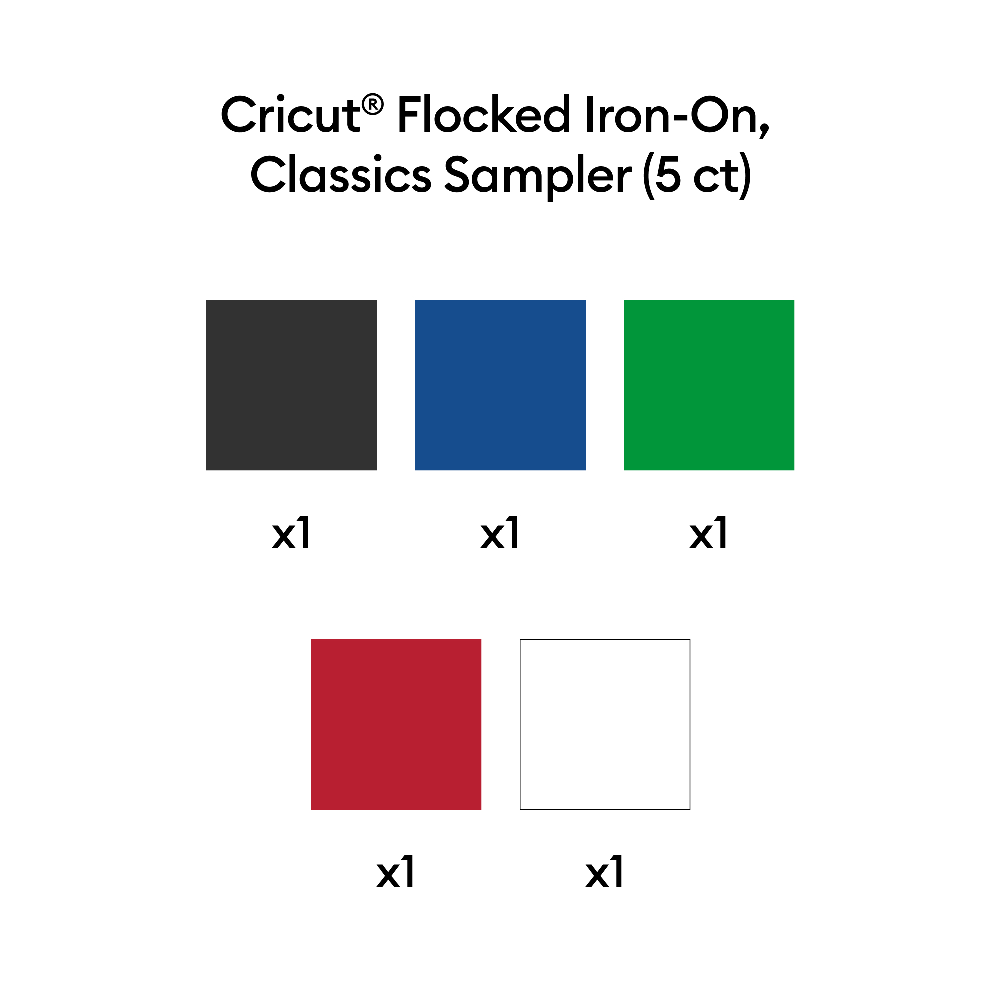 Thermocollant floqué Cricut™, collection Classics