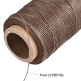 thumbnail image 4 of Unique Bargains 186 Yards 210D/1mm Leather Sewing Thread Polyester Waxed Cord, Coffee, 4 of 5