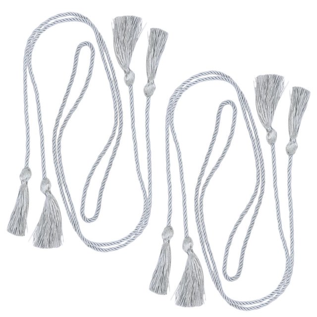 4PCS Double-ended Braided Tassels Graduation Season Honor Decorative Tassels Graduation Honors Rope Double Head Tassels Fringe DIY Handmade Braided Tassels green