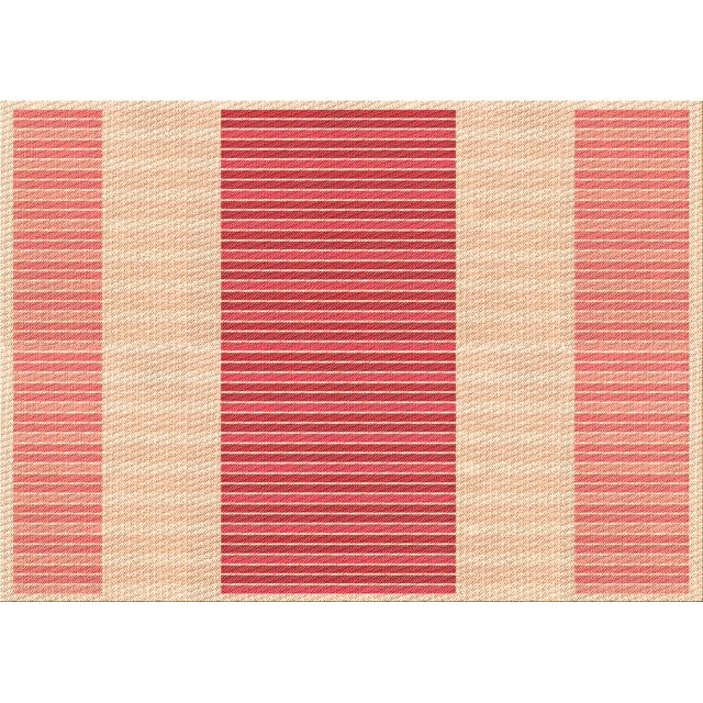 Ahgly Company Machine Washable Indoor Rectangle Transitional Pastel Orange Area Rugs, 7' x 9'