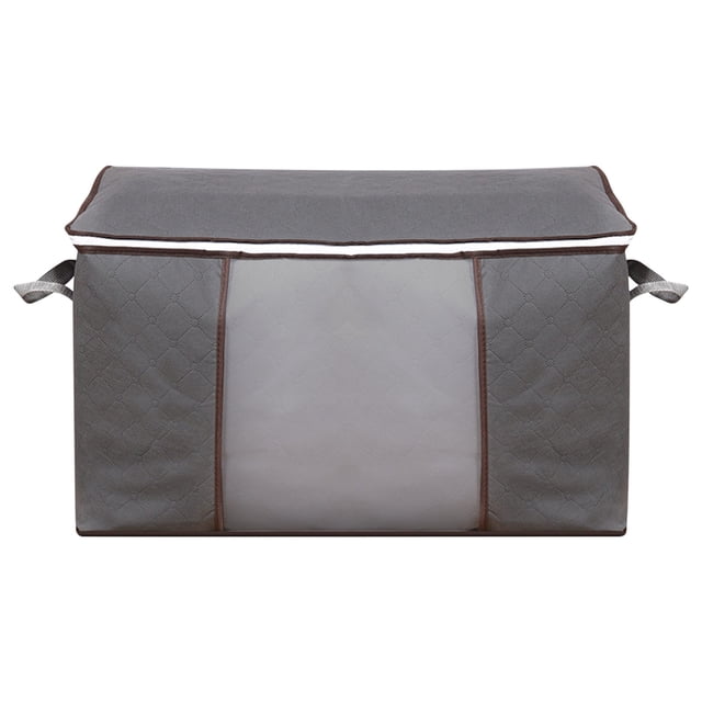 zanvin Sacs de Rangement pour Garde-Robe, Grands Sacs de Rangement, Bacs de Rangement pour Vêtements, Organisateur de Garde-Robe Pliable, Contenants de Rangement avec Poignées Durables pour Couverture, Couettes, Lit