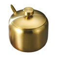 thumbnail image 3 of thinsony Sugar Bowl Coffee Tea Spice Jar Kitchen Gadgets Salt Container Integrated Design Cooking Supplies Seasoning Pot Gold Type 2 L, 3 of 9