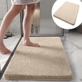 thumbnail image 1 of Boovnll Bathroom Rugs, 16x24" Absorbent Soft Solid Color Thicken Plush Bath Mat, Non-Slip Backing Quickly Drying for Bathroom, Kitchen, Floor, Pool, Toilet Mat, Bath Mats for Bathroom, 1 of 6