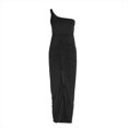 thumbnail image 4 of Robes de Cocktail d'Été Grande Taille BLVB pour Femmes, Robe Longue Froncée à Épaules Dénudées, Fendue, pour Fête, Boîte de Nuit, Plage, 4 of 5