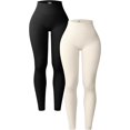 thumbnail image 1 of ORUYROP Women's 2 Piece Butt Lifting Yoga Leggings Workout High Waist Tummy Control Ruched Booty Pants, 1 of 3