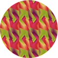 thumbnail image 1 of Ahgly Company Tapis d'Intérieur Ronds Transitionnels Bruns Lavables à la Machine, 8 Pieds Rond, 1 of 7