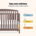 thumbnail image 4 of Dream On Me Odelle 5 in 1 Convertible Crib, Baltic Amber, 4 of 9