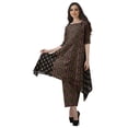 thumbnail image 1 of Moomaya Kurti Asymétrique avec Ensemble Pantalon Femmes Chanderi Imprimé Tenue de Fête Vêtements, 1 of 6