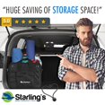 thumbnail image 4 of Starling's Car Trunk Organizer - Durable Storage SUV Cargo Organizer Adjustable (Black, 2 Compartments), 4 of 5