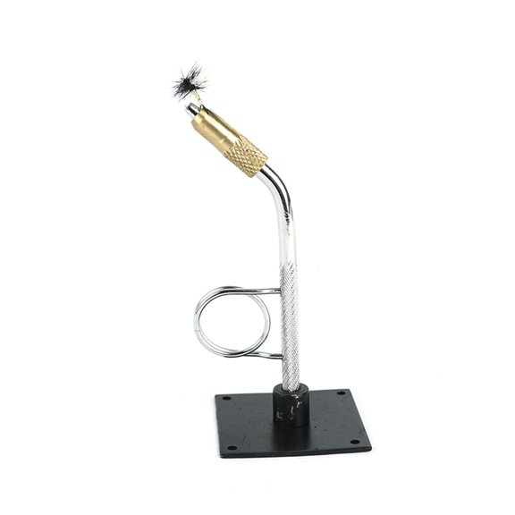 Portable Fly Tying Vise with Base Rotary C-Clamp Fish Tackle Kit Travel Alloy Fly Fishing Tackles Hook Binding Tool
