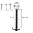 thumbnail image 2 of Titanium Flat Back Earrings Non Threaded Push In Nose Lip Cartilage Jewelry Small Puncture Studs for Men and Women, 2 of 5