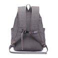 thumbnail image 5 of KAUKKO Vintage Casual Canvas and Leather Rucksack Backpack (Canvas Grey2pc), 5 of 5
