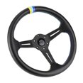 thumbnail image 1 of Leather Steering Wheel,350mm/14in for GReddy Style Steering Wheel Replacement Racing Steering Wheel Achieve More, 1 of 14