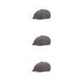 thumbnail image 4 of QualitChoice Man Flat Cap Portable Reusable Adjustable Breathable Gentleman Hat Berets Light Grey 3Set, 4 of 6