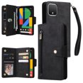thumbnail image 1 of Case for Google Pixel 4 Magnetic Leather Zipper Wallet Cover Card Holder, 1 of 5