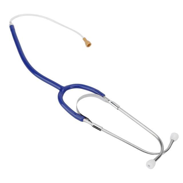 Stethoscope, High Conductivity Hearing Aid Stethoscope Lightweight Metal Anti Slip For Noise Detection Dark Blue