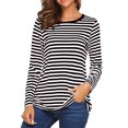 thumbnail image 2 of Ketyyh-chn99 T-Shirts Femmes Blouse Ample Confortable T-Shirt à Manches Longues Col Rond pour Femmes Noir,P, 2 of 5