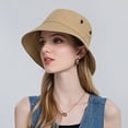 thumbnail image 4 of Women Sun Hat Wide Brim Protection Beach Hat Adjustable Bucket Hat Summer Hats, 4 of 4