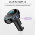 thumbnail image 4 of Car Bluetooth FM Transmitter, Hands-free Call Bluetooth Car Adapter, Wireless Bluetooth FM Radio Adapter Car Kit with Bass Booster, 4 of 7
