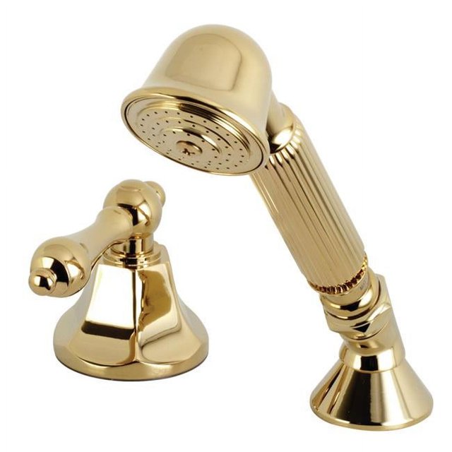 Kingston Brass KSK4302ALTR Transfer Valve Set For Roman Tub Filler, Polished Brass