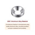 thumbnail image 4 of Unique Bargains Lot de 30 Rondelles à Encastrer M5 en Alliage d'Aluminium Anodisé pour Finition, Argent, 4 of 4