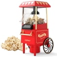 thumbnail image 1 of Costway Retro Hot Air Popcorn Maker 1200W, Oil-Free & Fat-Free, Makes 12 Cups for Home, 1 of 10