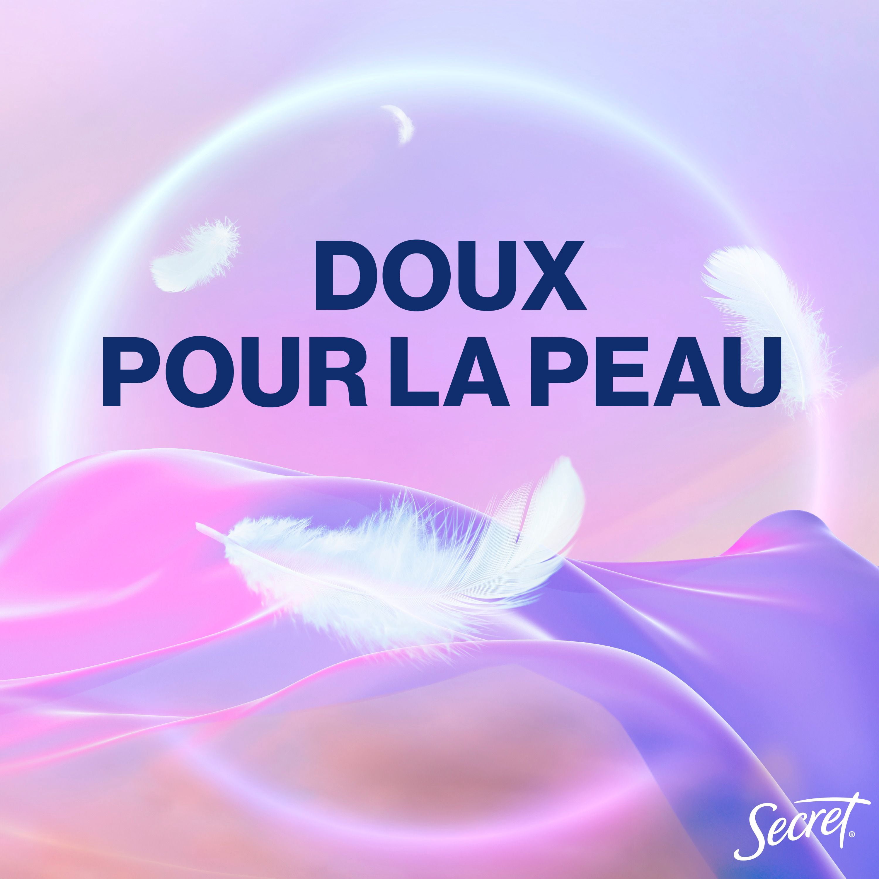 Désodorisant en bâton Secret Tout le corps sans aluminium pour femmes avec notes de pêche et de vanille