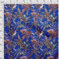 thumbnail image 4 of oneOone Cotton Silk Blue Fabric Tropical Animal Craft Projects Decor Fabric Printed By The Yard 42 Inch Wide, 4 of 4