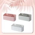 thumbnail image 4 of Wweixi Case Makeup Storage Grid Jewelry Display Desktop Cosmetics Organizer Container Pendants Fashionable Stationery Office White, 4 of 6