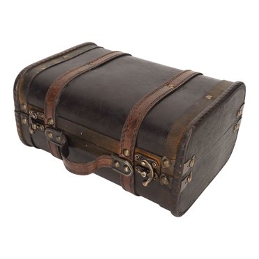 Jewelry Box,Retro Wooden Suitcase Home Retro Wooden Suitcase Retro Storage Box Expertly Crafted