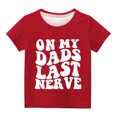 thumbnail image 3 of Penkiiy Chemises pour Enfants T-Shirt Graphique à Manches Courtes Col Rond Crop Top pour Filles et Garçons de 3 à 14 Ans T-Shirt Tee 13 Ans Rouge, 3 of 3