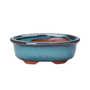 MesaSe Chinese Style Bonsai Planter Pot à fleurs Pot à plantes sucantes avec un trou Craft en argile violet pour le balcon du triage de bureau