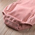 thumbnail image 4 of Newborn Baby Corduroy Sleeveless Romper Solid Color Backless Jumpsuit, 4 of 8