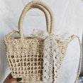 thumbnail image 3 of LinYooLi New Cherry Straw Bag Female Cute Seaside Vacation Beach Bag Shoulder Cross Small Fresh Shoulder Woven Female Bag, 3 of 5
