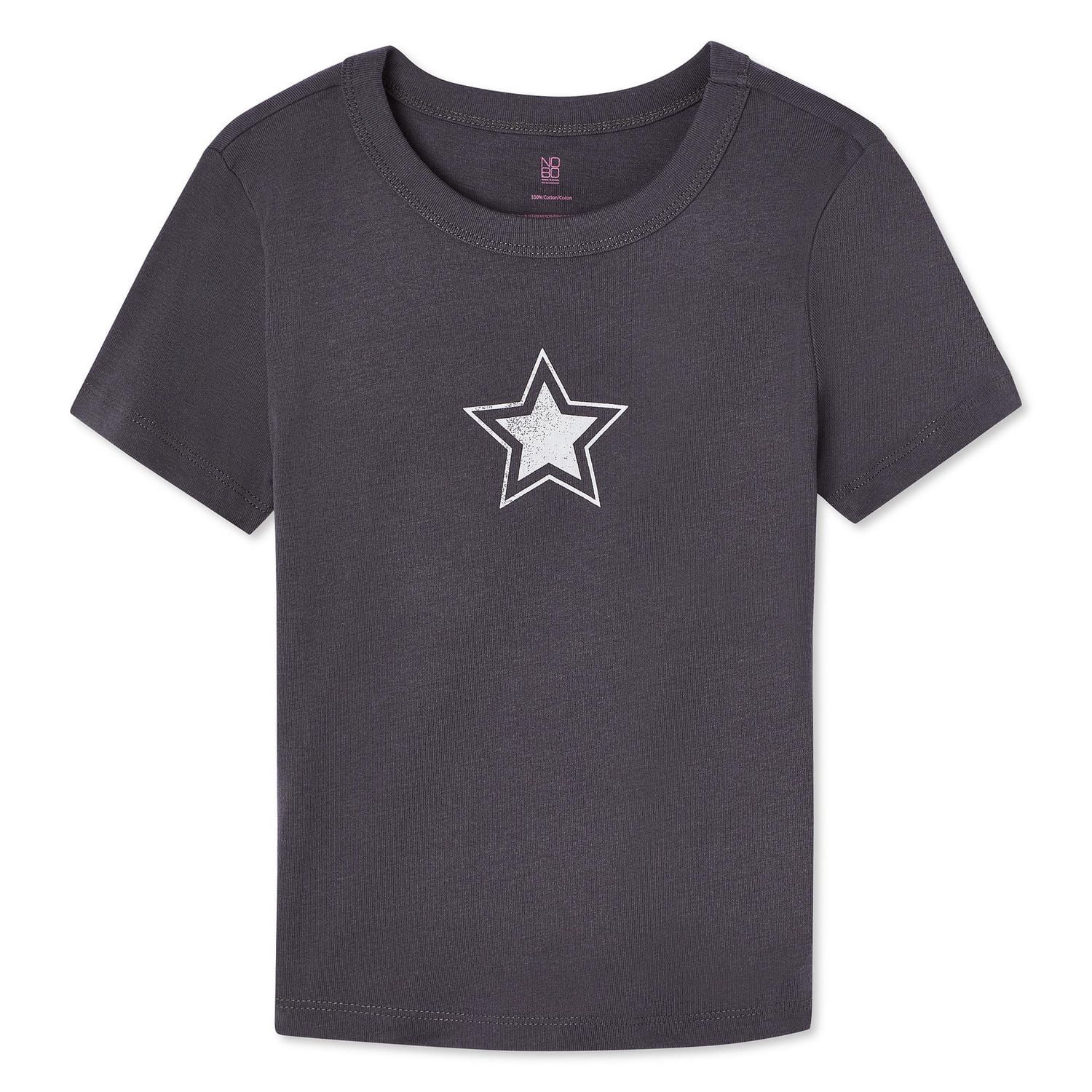 No Boundaries Women's Rib Baby Tee