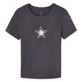 thumbnail image 1 of No Boundaries Women's Rib Baby Tee, 1 of 5
