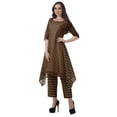 thumbnail image 3 of Moomaya Designer Kurta Kurti 3/4 Sleeves Printed WoMen's Indian Tunic Pant Set, 3 of 6