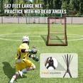 thumbnail image 3 of KFFKFF Transat de Crosse pour Usage Extérieur, Filet de Retour Volleyball 5 X 7 Pi, Écran d'Entraînement de Baseball Softball pour Lancer Arrière, Mur d'Entraînement de Tir à Inclinaison Réglable avec Cible, 3 of 9