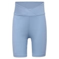 thumbnail image 3 of Doomiva Girls Athletic Swim Shorts Solid Color Shorts Sport Cheer Workout Running Light Blue 150, 3 of 5