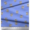 thumbnail image 3 of Soimoi polyester Crepe Fabric Stripe & Cat Animal Printed Fabric 1 Yard 42 Inch Wide, 3 of 3