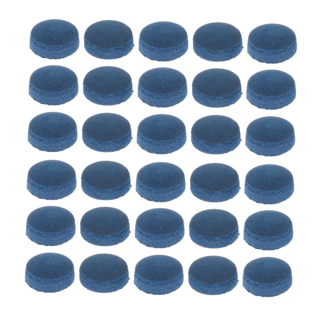 Langgg 30 Pcs Embouts de Queue de Piscine Accessoires de Billard Hauts Dureté Réparation Jeu Bleu 13mm