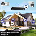 thumbnail image 3 of Security Camera System 4K 8MP, 8Ch NVR PoE 8-Camera Outdoor 4TB Color Night Vision, Person & Vehicle Detection Smart Home Surveillance Wired DIY, Elder Hunter Series, 3 of 10