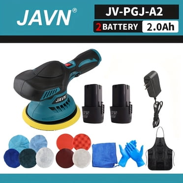Mini Polisseuse Sans Fil JAVN 5000RPM 6 Vitesses Machine de Polissage pour Voiture 12V Voitures Électriques