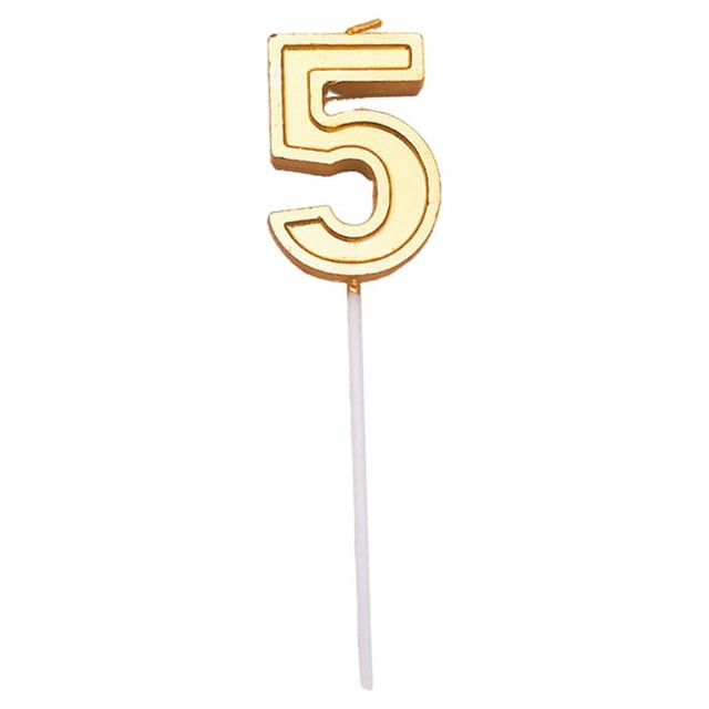 serony Birthday Cake Digital 0-9 Candle Party Celebration Cupcake Cakes Decorations Topper Home Craft Accessories Gift Number 5